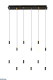 подвесной светильник freya ledstick fr6204pl-l40b
