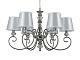 подвесная люстра newport marta 1206/c nickel м0071146