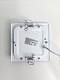 встраиваемый светильник elvan vls-102sq-6w-ww-wh