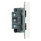 выключатель двухклавишный stekker эмили rsw10-5116-01 белый фарфор soft touch 50822
