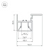 алюминиевый профиль arlight foled-ceil-side-3000 044856
