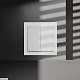 перекрестный переключатель двухклавишный встраиваемый voltum s70 vls020502 (белый матовый)