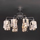 потолочная люстра eurosvet scoppio 10101/8 хром/прозрачный хрусталь strotskis