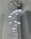 подвесная люстра delight collection x-8827p/19 silver