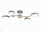люстра на штанге ambrella light linetech comfort fl4859