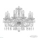 подвесная люстра bohemia ivele crystal 107/10/200 ni