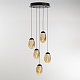 подвесной светильник delight collection md25090022-5a matt black/champagne