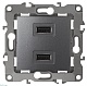 розетка usb эра 12-4110-12 б0027497
