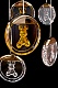 подвесная люстра mickey le7714/16 black chrome