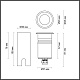 грунтовый встраиваемый светильник odeon light nature ingro 6660/1gl3