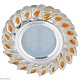 встраиваемый светильник fametto luciole dls-l128 gu5.3 chrome/gold