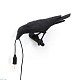 настенный светильник bird black looking left seletti