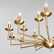 подвесная люстра eurosvet cariso 60150/18 латунь