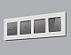 лицевая панель для выключателя двухклавишного ambrella volt alfa ap6530