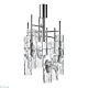 подвесная люстра crystal lux primavera pl6 chrome