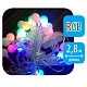 светодиодная гирлянда (09580) uniel радуга 220v разноцветный uld-s0280-025/dta rgb ip20 rainbow