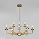 подвесная люстра eurosvet cariso 60150/10 латунь