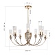 люстра на штанге st luce элегра sl1402.203.10