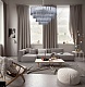 подвесная люстра saga 601 l12 silver