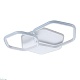 потолочный светодиодный светильник escada satellite 10217/2led bl