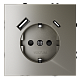 розетка с usb, a+c voltum s70 vls040504 (шелк)
