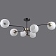 люстра на штанге illumico il0249-6csq-79 bk ab