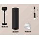 комплект подвесного светильника ambrella light techno spot xp6356004 sbk/fr черный песок/белый матовый (a2302,c6356,n6256)