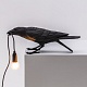 настольная лампа bird black playing seletti