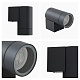 уличный настенный светильник apeyron graphite 11-118
