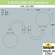 уличный настенный светильник fumagalli globe g41.251.000.aze27