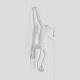 настенный светильник monkey lamp hanging left seletti