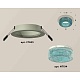 комплект встраиваемого светильника ambrella light techno spot xc7623023 sgr/bl серый песок/голубой (c7623, n7194)