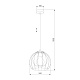 подвесной светильник tk lighting 3154 universo black