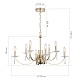 подвесная люстра st luce элеганс sl1405.203.08