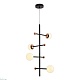 подвесная светодиодная люстра natali kovaltseva loft led lamps 81338 gold black