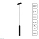 трековый светодиодный светильник arte lamp rapid a1159pl-1bk