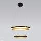 подвесной светодиодный светильник eurosvet imperio 90241/2 черный/ золото smart