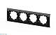 рамка четырехместная elbi zena platin 500-073300-228