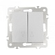 выключатель жалюзи arte milano 206.38-2.silver
