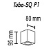 потолочный светильник topdecor tubo8 sq p1 09