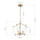 подвесная люстра st luce регалия sl1406.303.03