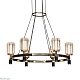 подвесная люстра delight collection p0738-6a gold/pearl black