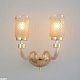 бра crystal lux silvestro ap2 amber