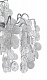 потолочная люстра crystal lux tenerife pl8 silver