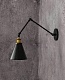 бра lumina deco rubi ldw b007-2 bk