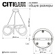 подвесная люстра citilux python cl220261