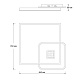 потолочный светодиодный светильник escada arctic 10235/1led bl