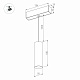 трековый светодиодный светильник для магнитного шинопровода arlight mag-spot-hang-45-r50-7w day4000 027008