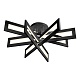 потолочный светодиодный светильник iledex stalker 9082-r800-x 128w bk