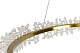подвесной светильник am group am455 l400 polished gold